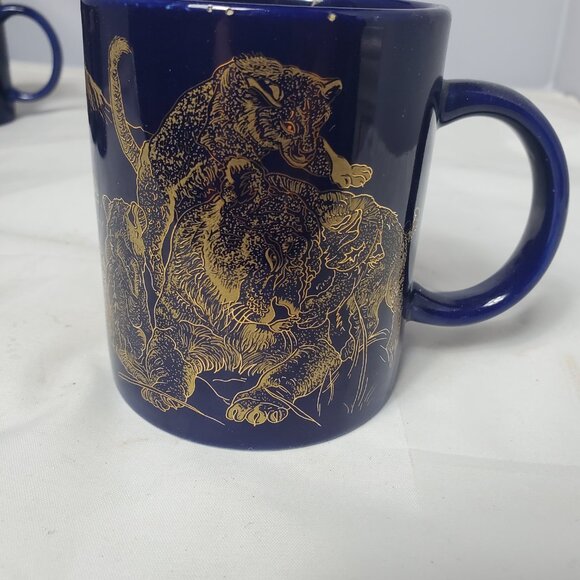 4 Kenyan Big 5 (Elephant, Rhino, Lion, Buffalo and Leopard) Coffee Cups - Picture 12 of 12